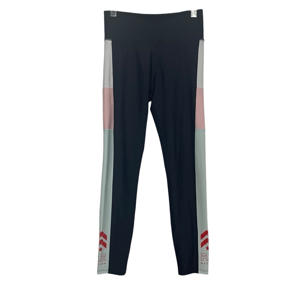 P.E Nation Leggings Navy Color Block Size M